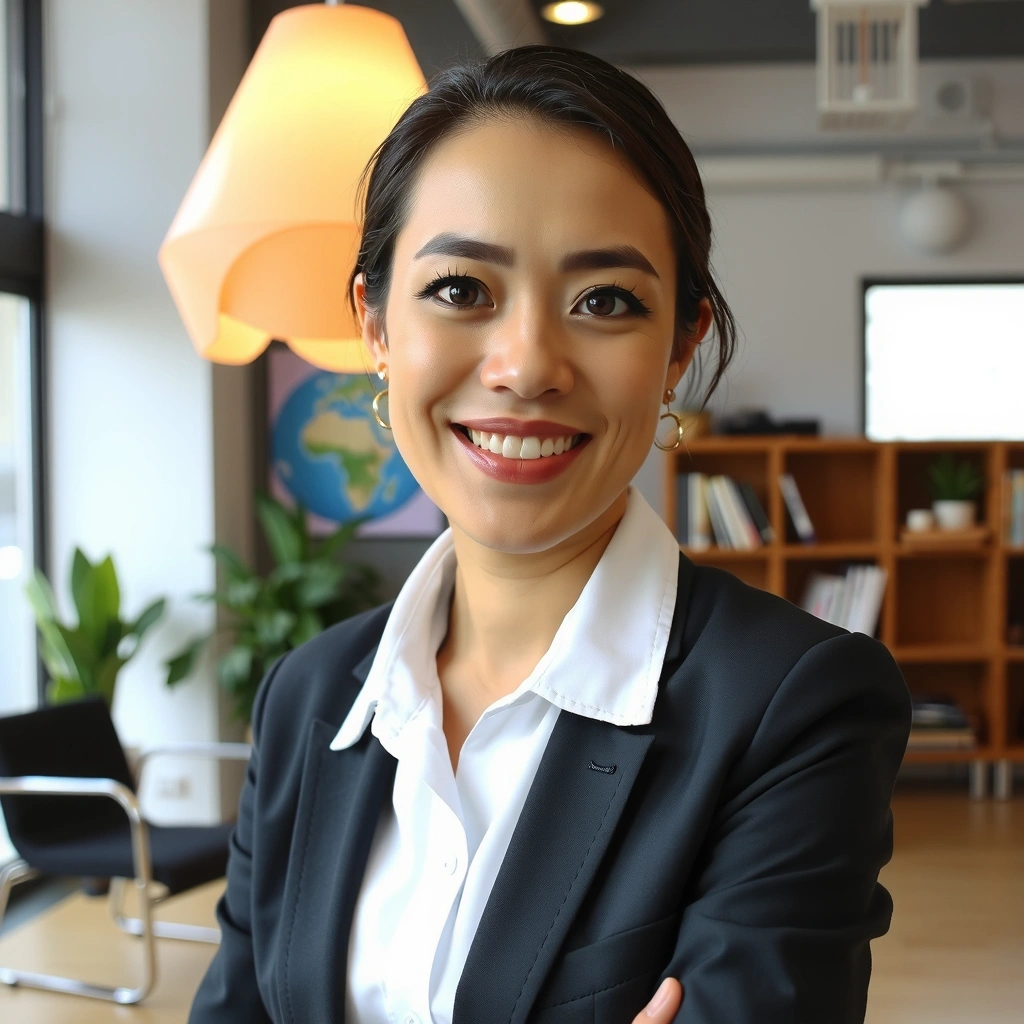 Porträt der Ernährungsberaterin im Büro